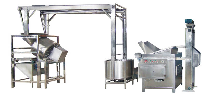 Peanut frying production line 