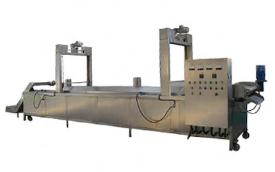 Continuous automatic peanut frying machine