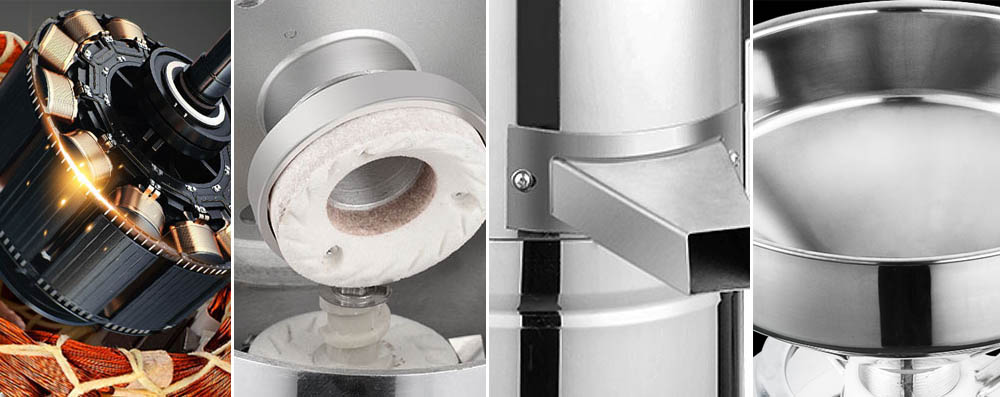Peanut butter grinder machine with circular pipe