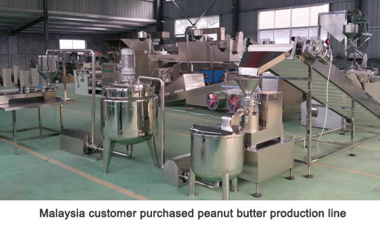 Malaysia customer purchased peanut butter production line