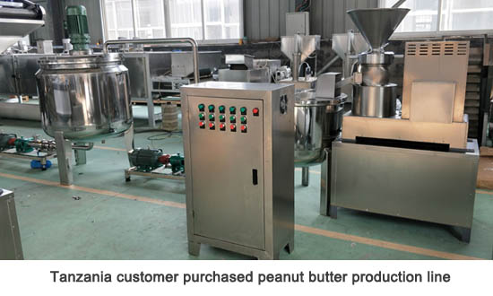 Tanzania customer purchased peanut butter production line