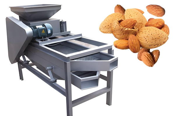 Almond shelling machine