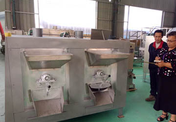 Client of Malawi ordered peanut roasting machine and peanut butter machine