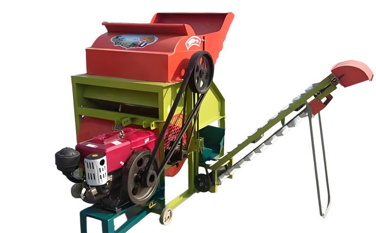 Diesel energy peanut picker machine