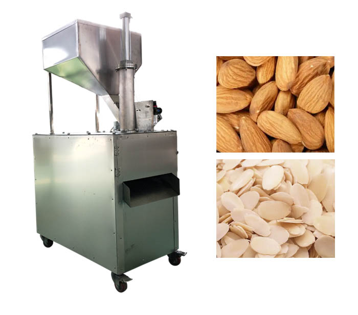 Almond slicing machine